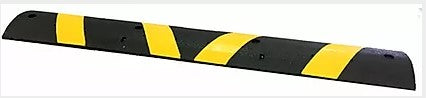 Rubber Speed Bump w/Reflective Strip - 6' x 12" x 2.5"