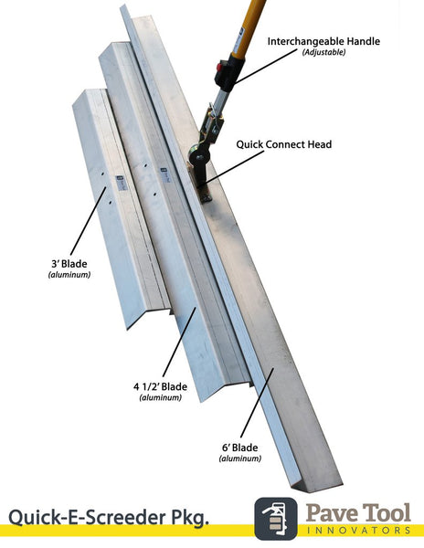 Quick-E Screeder Pkg (3', 4.5', 6' & Handle)