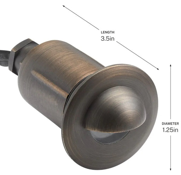 Kichler 15491CBR - In-Ground Accent Light with Cowl - Centennial Bronze