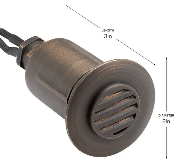 Kichler 15492CBR - In-Ground Accent Light with Louvered Top - Centennial Bronze