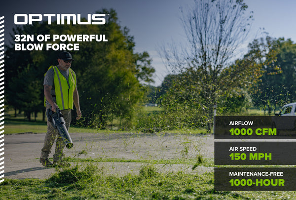 82V OPTIMUS 32N Handheld Blower with (2) CORE360 Batteries and Dual Port Charger | BH32XC2 - Image 2