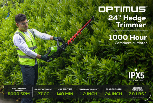 82V OPTIMUS 24" Double-Sided Hedge Trimmer with Core300 Battery and Dual-Port Charger | HT241-C3DP - Image 7