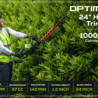 82V OPTIMUS 24" Double-Sided Hedge Trimmer with Core300 Battery and Dual-Port Charger | HT241-C3DP - Image 3