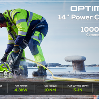 82V OPTIMUS 14" Power Cutter with CORE530 Battery and Dual Port Charger | PC141-C5DP - Image 2