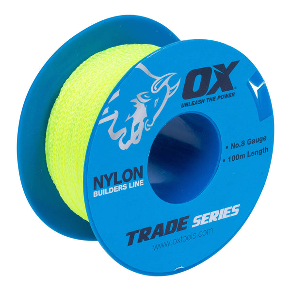 Ox Trade 8 Gauge String Line - Lime - 100m/330ft