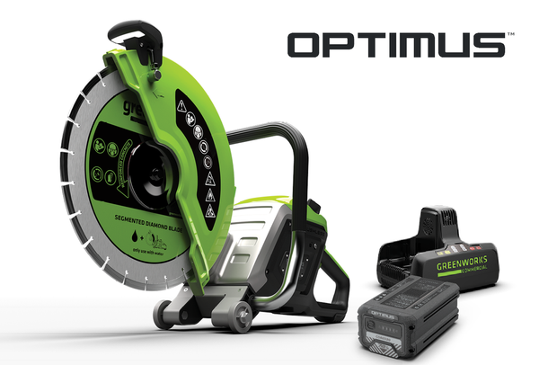 82V OPTIMUS 14" Power Cutter with CORE530 Battery and Dual Port Charger | PC141-C5DP