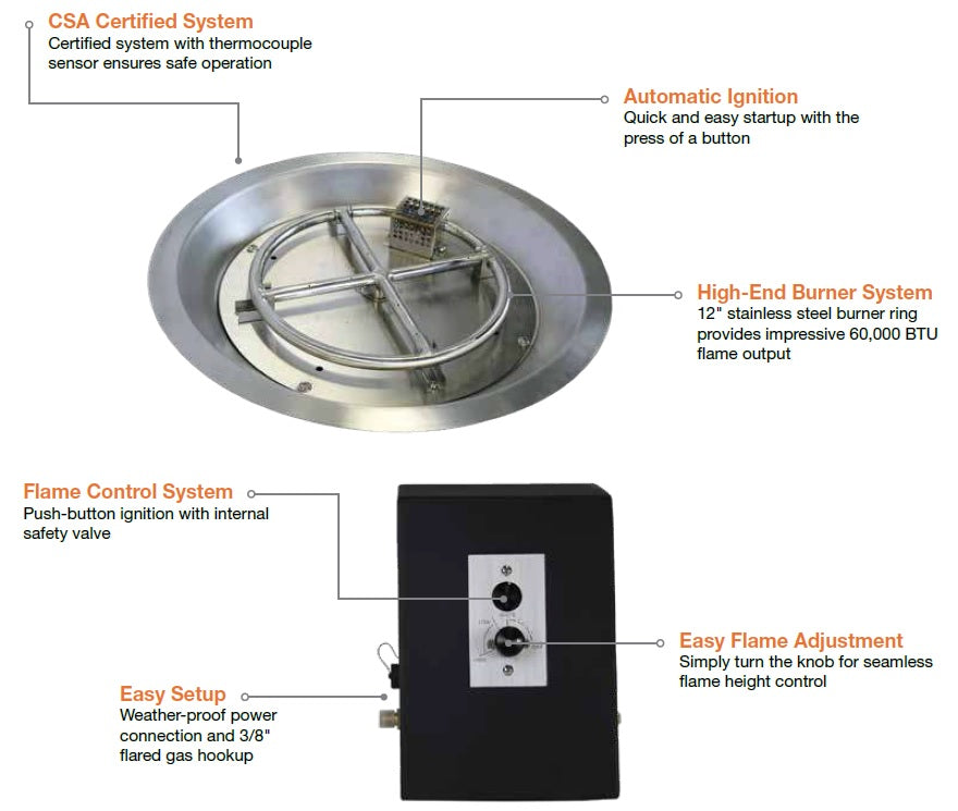 Fire & Water Features with Auto-Ignite Systems – The Rusty Shovel ...