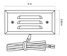 Alliance SL25-BT - Integrated Step Light with Bluetooth - 6"