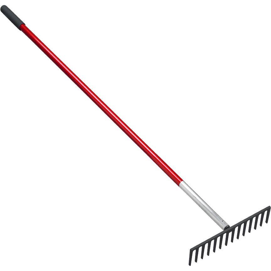 Level Head Rake with Aluminum Handle